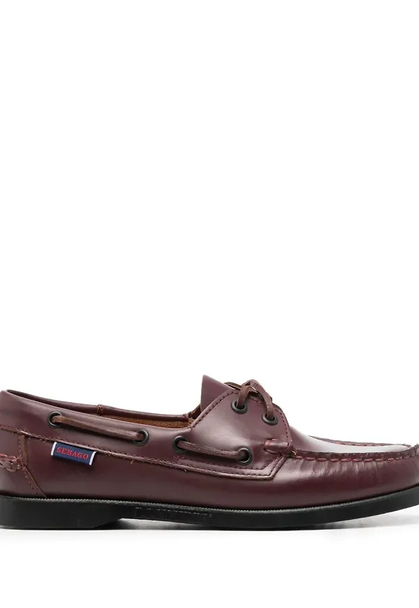 Sebago loafers med rundad tå - Röd