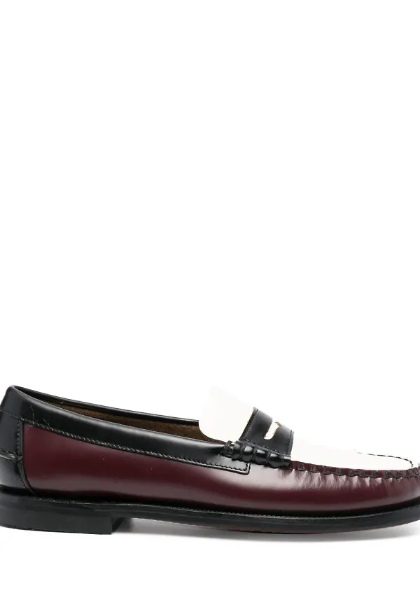 Sebago läderloafers - Röd