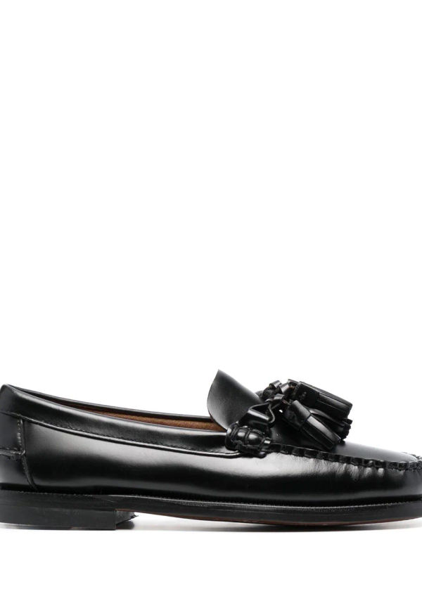 Sebago läderloafers med tofs - Svart