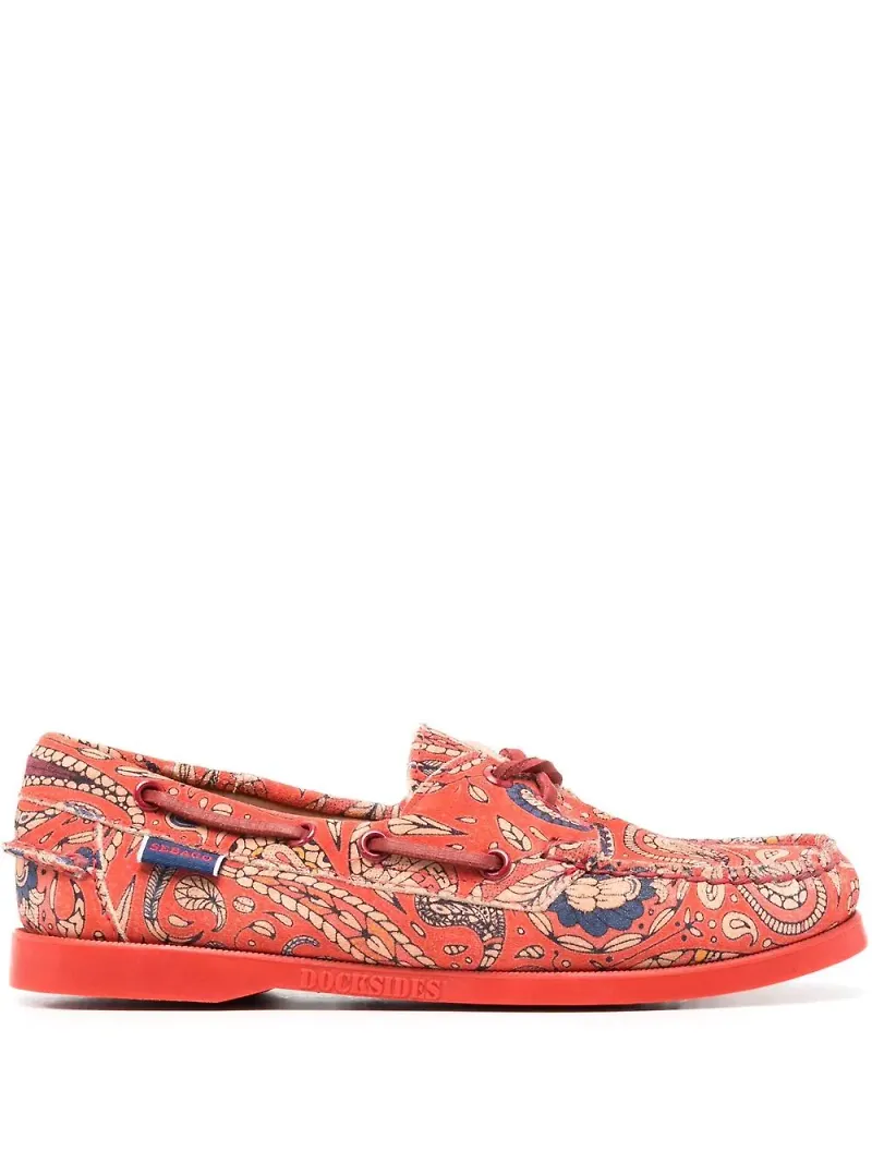 Sebago paisleymönstrade loafers - Orange