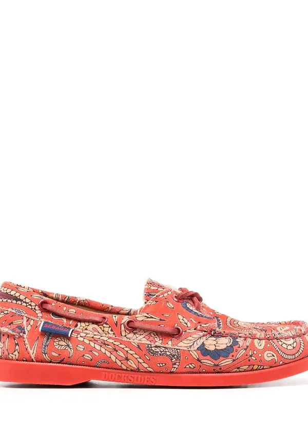Sebago paisleymönstrade loafers - Orange