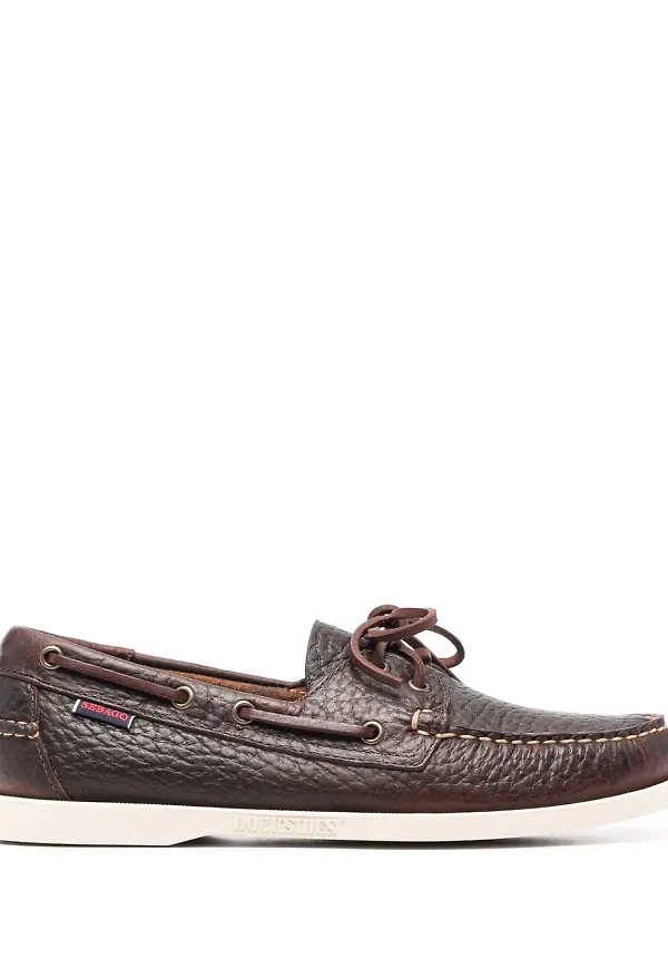 Sebago seglarskor i läder - Brun