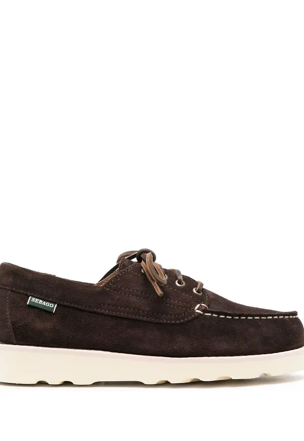 Sebago seglarskor med snörning - Brun