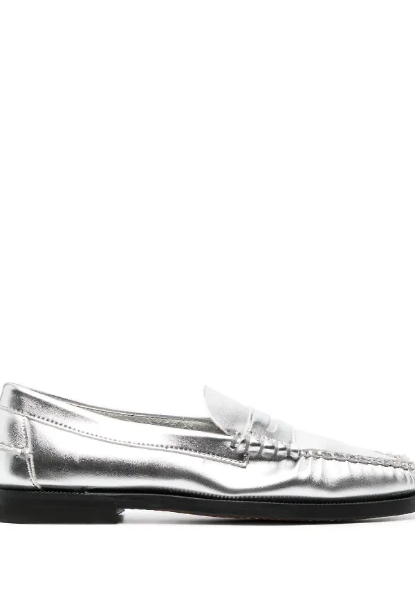 Sebago slip on-loafers - Silverfärgad