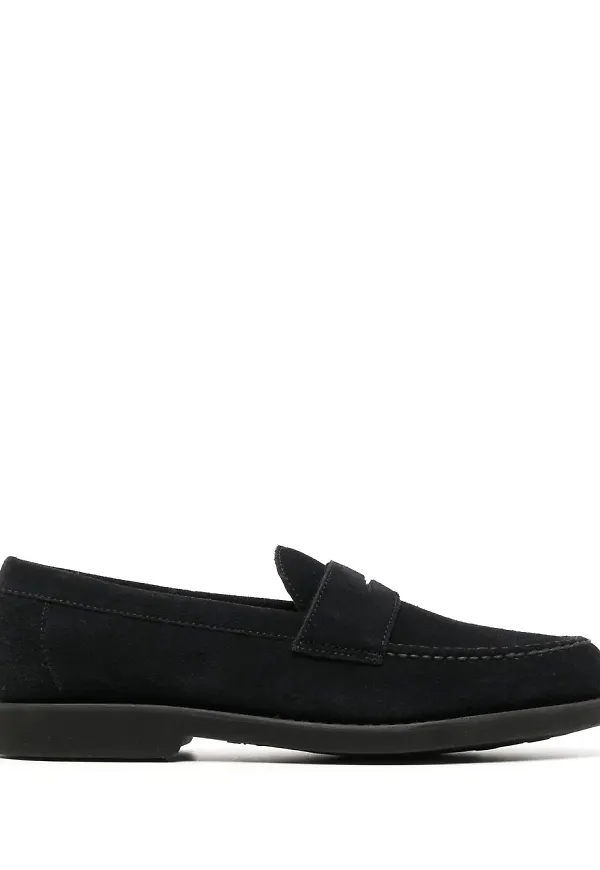 Sebago slip on-loafers i mocka - Svart