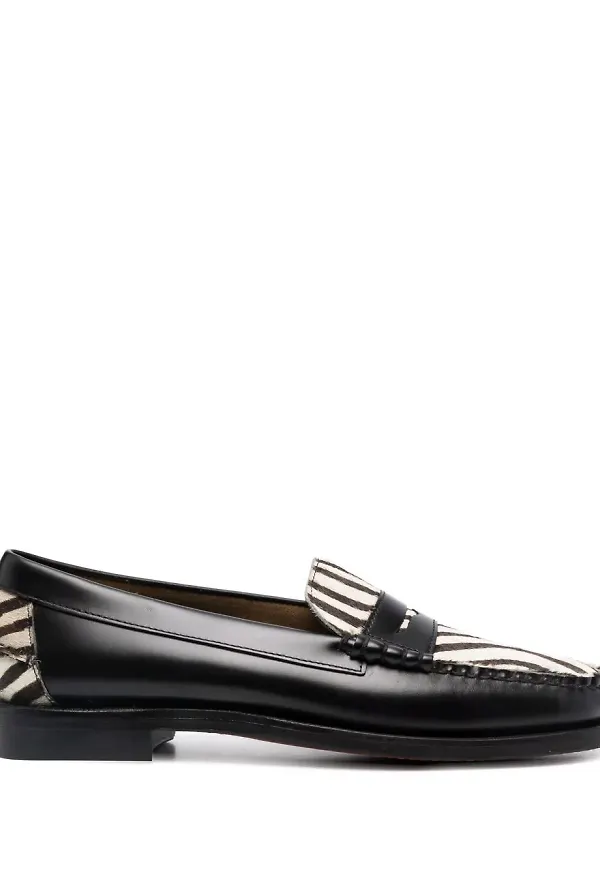 Sebago zebramönstrade loafers - Svart