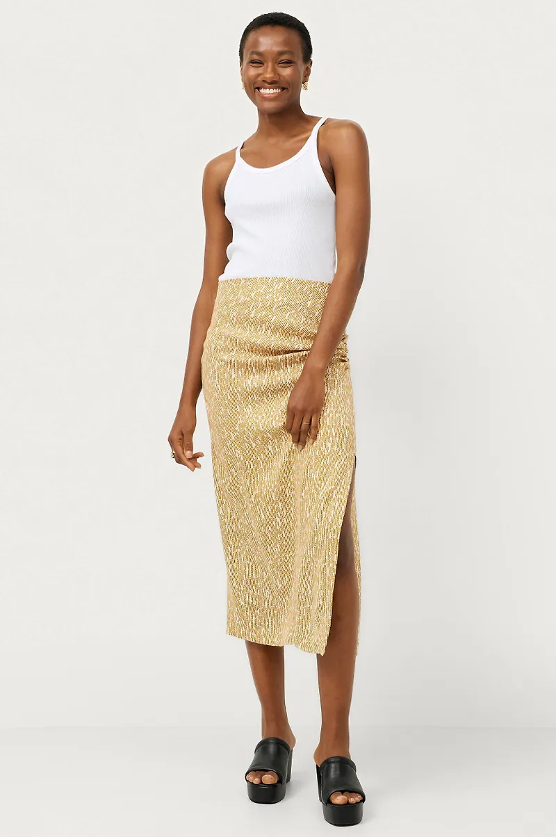 Second Female - Kjol Rattan Skirt - Gul