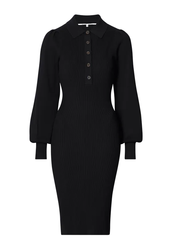 Second Female - Klänning Lee Knit Dress - Svart