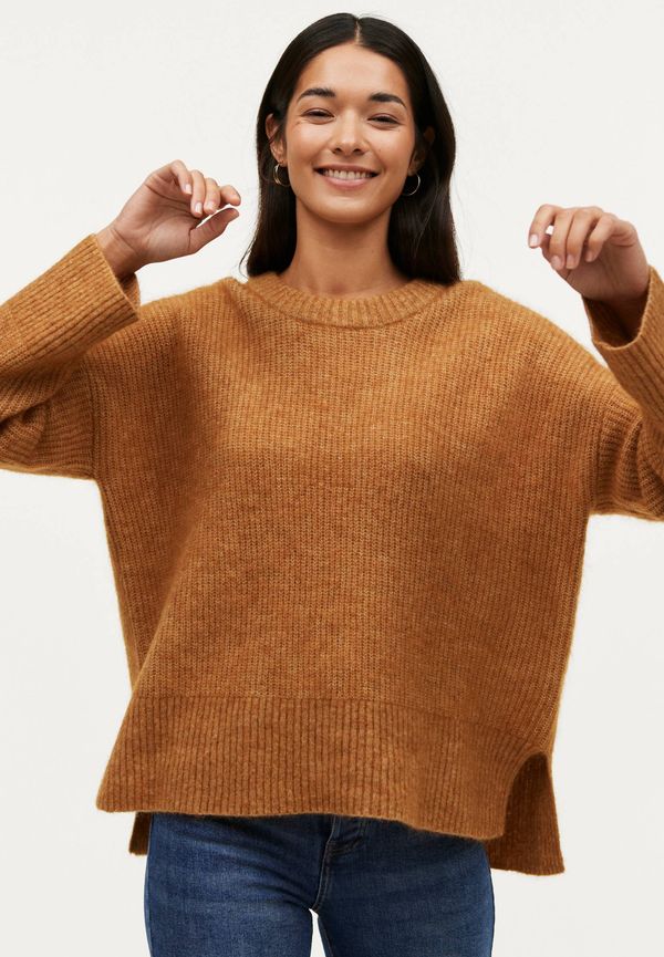 Second Female - Tröja Brooky Knit O-Neck - Brun