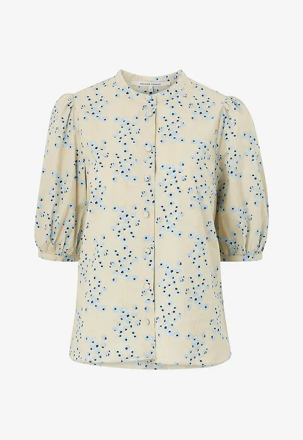 Second Female - Blus Claud SS Shirt - Blå