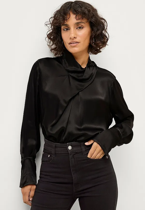 Second Female - Blus Fearless Blouse - Svart