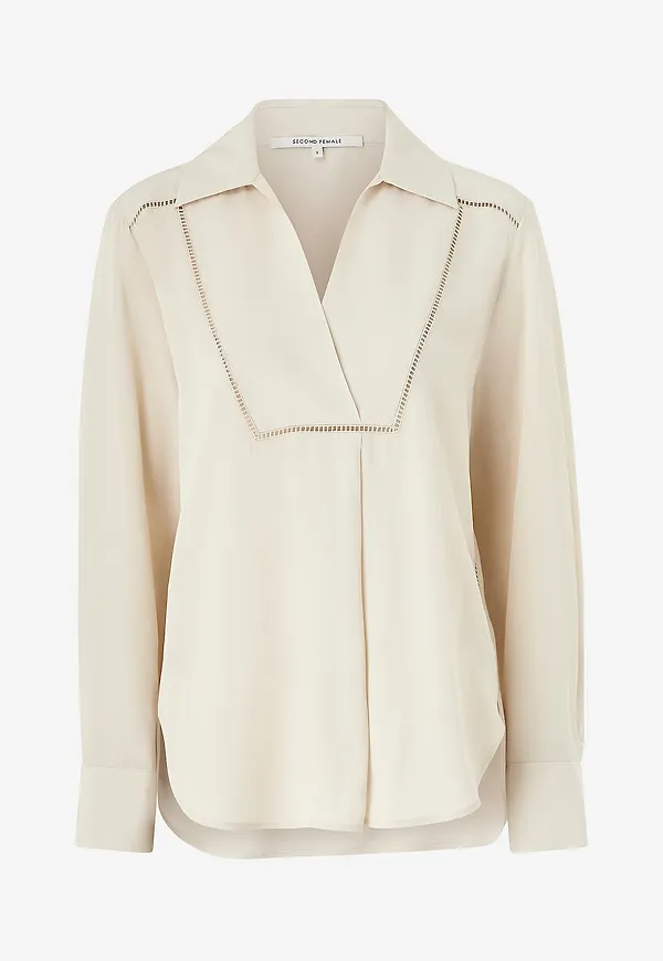Second Female - Blus Ladel Blouse - Beige