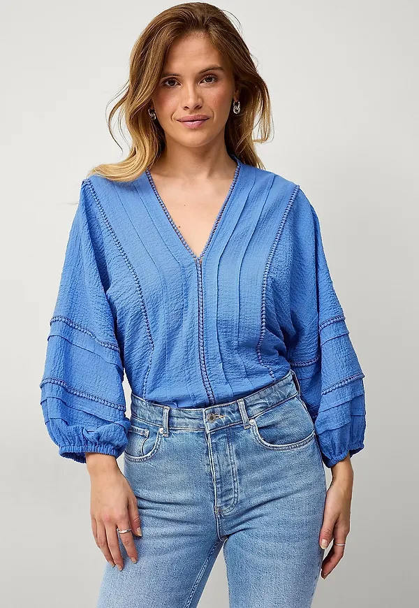 Second Female - Blus Mallani Blouse - Blå