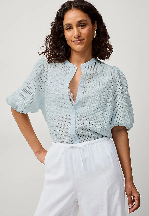 Second Female - Blus Tascha Shirt - Blå