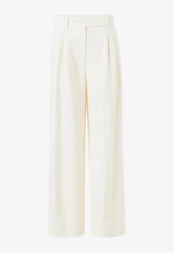 Second Female - Byxor Lino Trousers - Vit