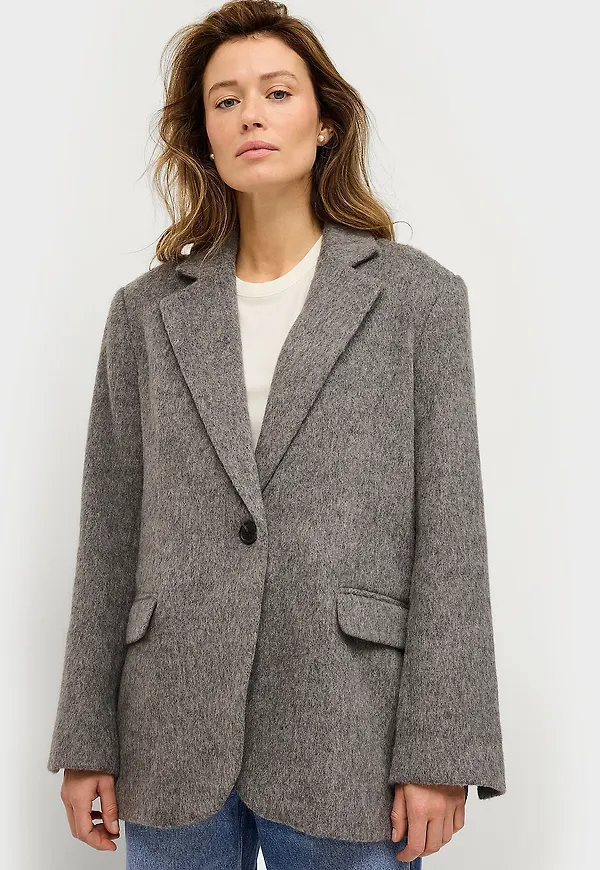 Second Female - Kavaj Sera Blazer - Grå