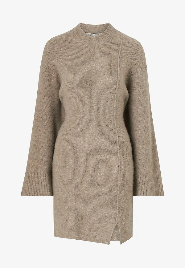 Second Female - Klänning Eya Knit Dress - Brun