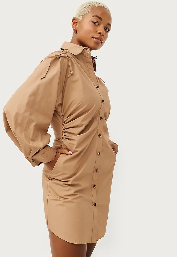 Second Female - Klänning Ficus Dress - Brun