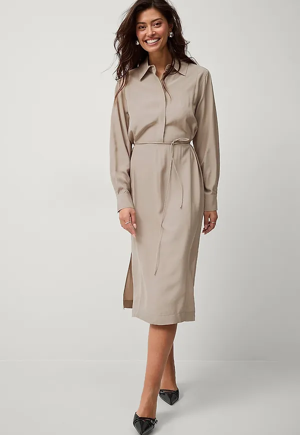 Second Female - Klänning Kaia Dress - Beige