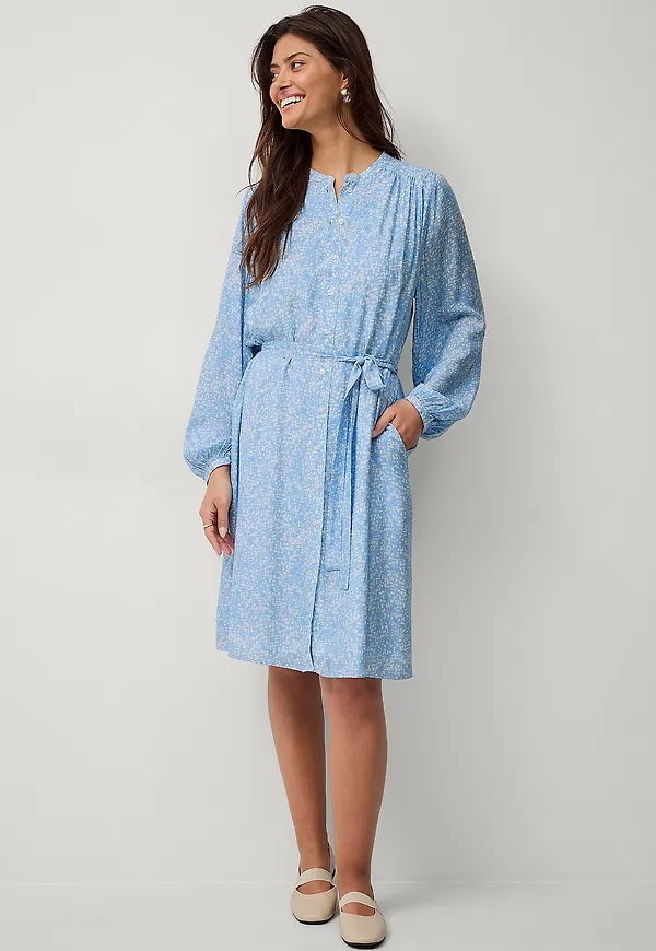 Second Female - Klänning Kati Shirt Dress - Blå