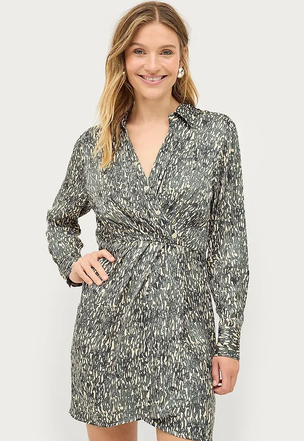 Second Female - Klänning Luna Dress - Grå