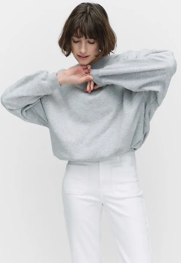 Second Female Abadell sweat Tröjor GREY MELANGE Dam XS