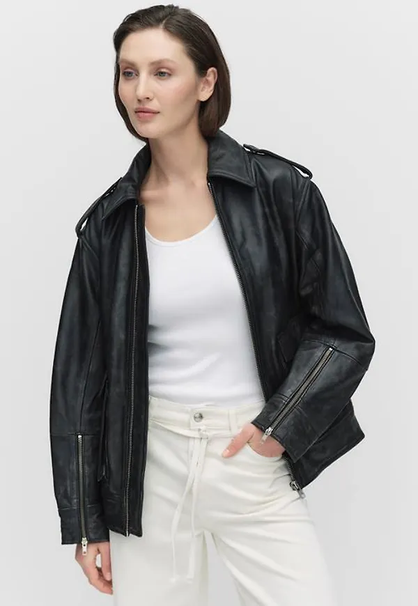 Second Female Auras leather jacket Ytterplagg