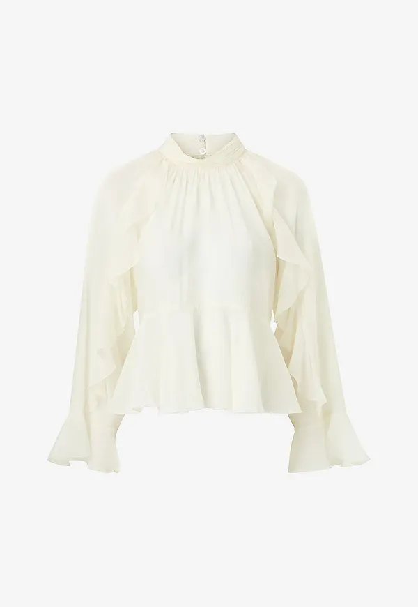 Second Female - Blus Naje Frill - Natur