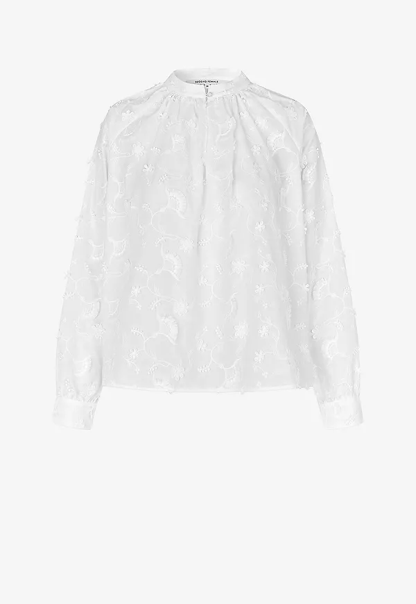 Second Female - Blus Rosalil Blouse - Natur
