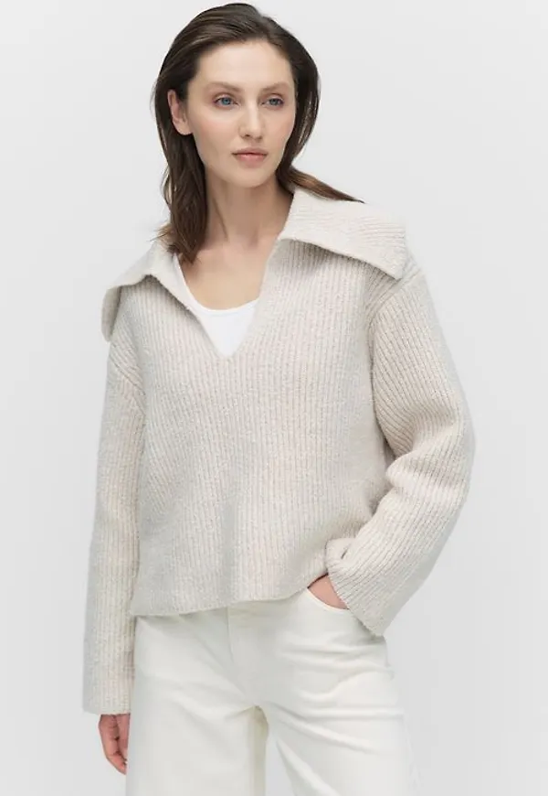 Second Female Gerda knit collar Tröjor