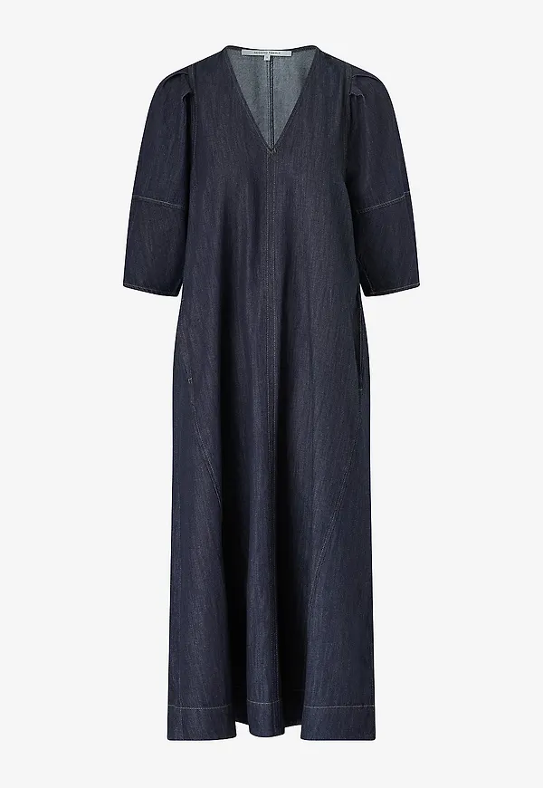 Second Female - Jeansklänning Dera Denim Dress - Blå
