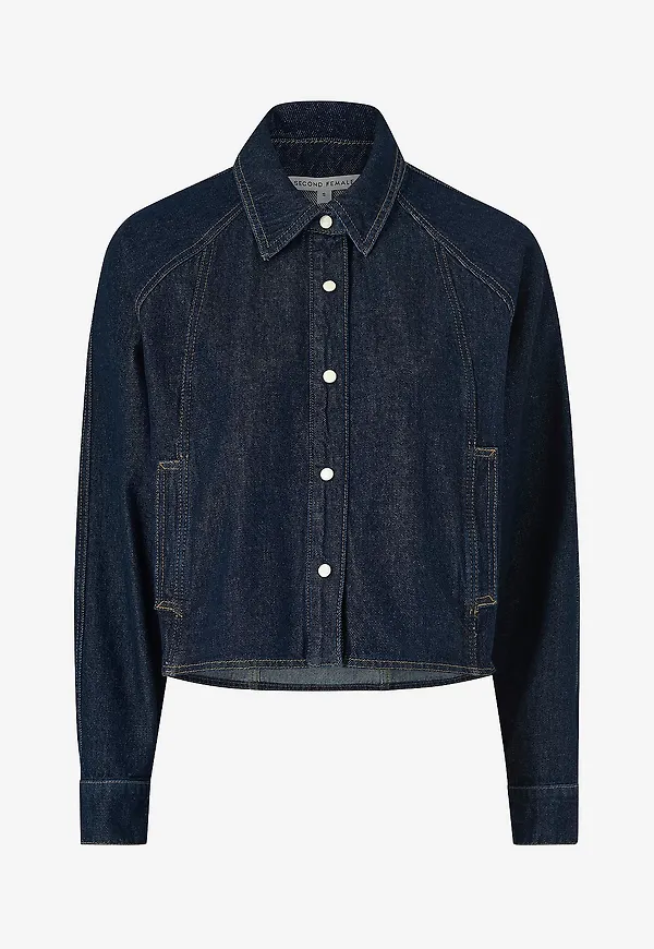Second Female - Jeansskjorta Columbus Shirt - Blå