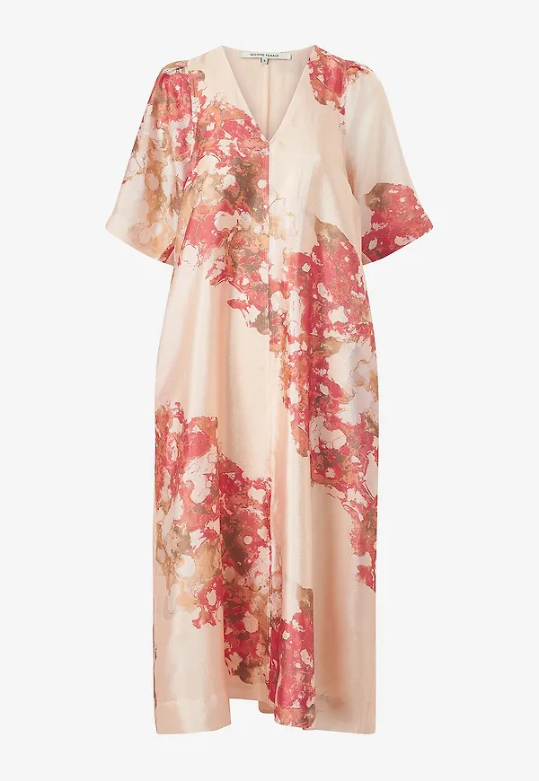 Second Female - Klänning Lugana Maxi Dress - Rosa
