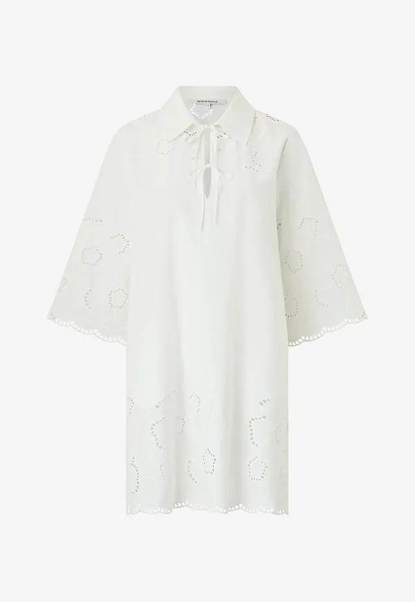 Second Female - Klänning Millea Tunic Dress - Vit