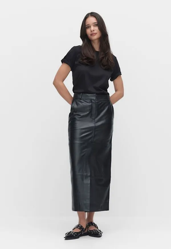 Second Female Letho leather skirt Maxikjol