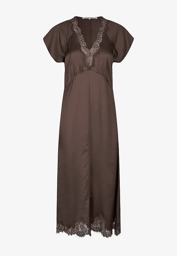 Second Female - Maxiklänning Laceria Lace Dress - Brun