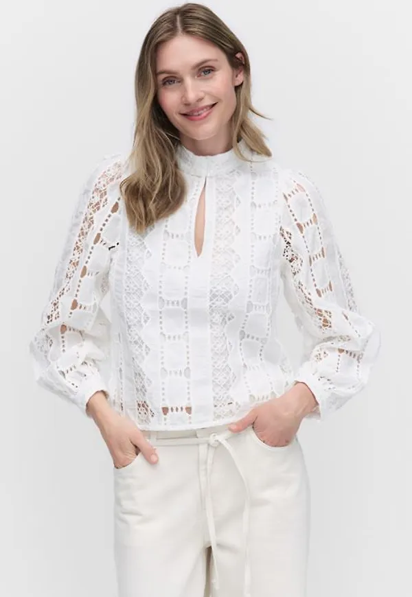 Second Female Milina blouse Blusar COCONUT MILK Dam XS