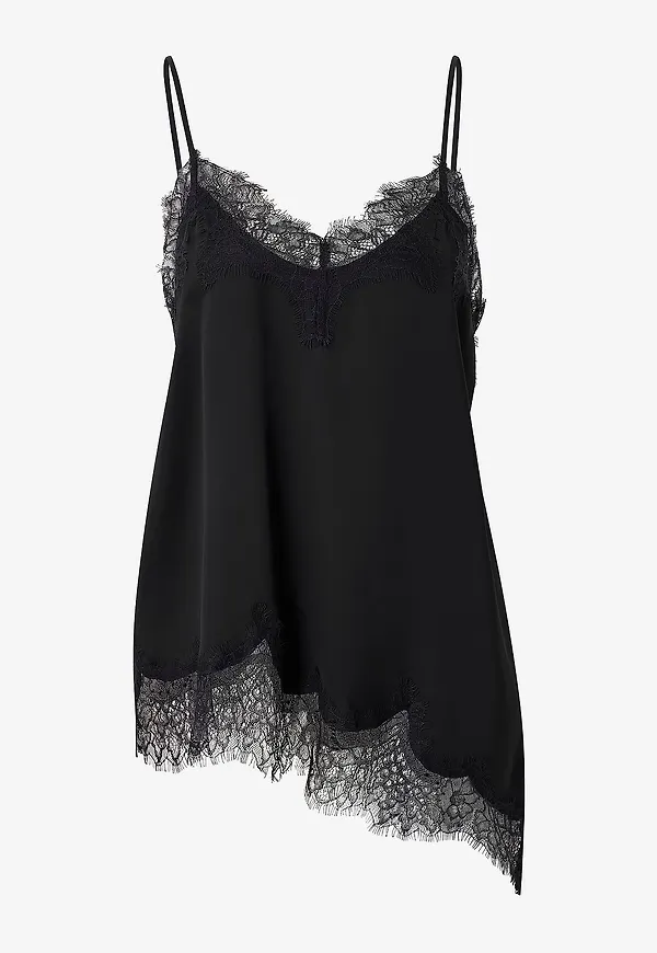 Second Female - Topp Lacia Strap Top - Svart