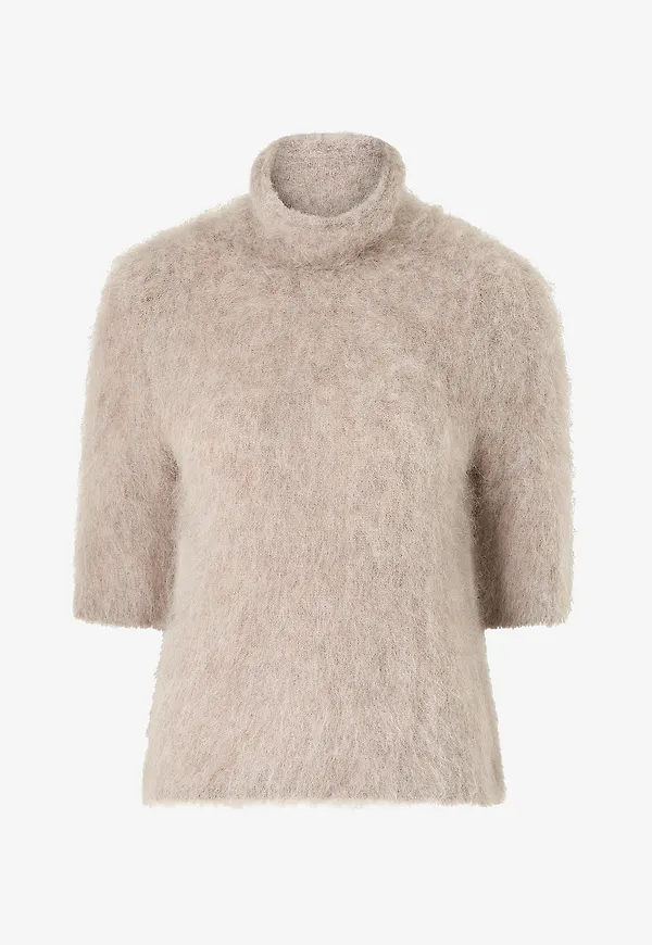 Second Female - Tröja Karla Knit SS - Beige