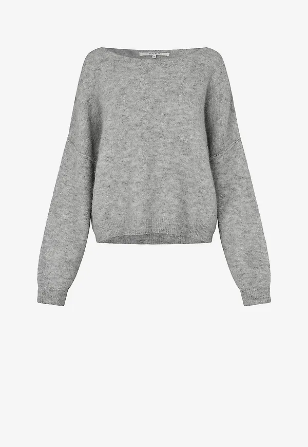 Second Female - Tröja Pollenza Knit Pullover - Grå