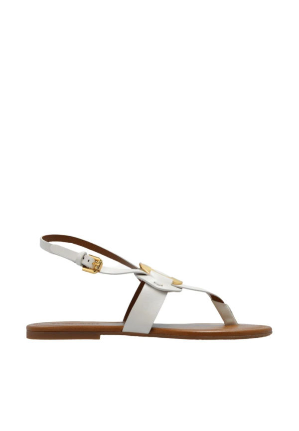 See by Chloé Flat Sandals Beige, Dam