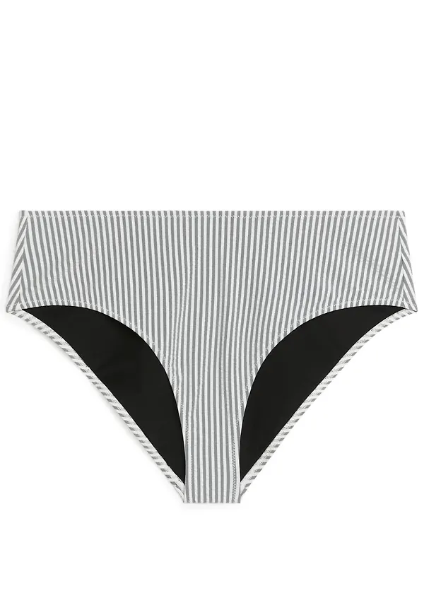 Seersucker Bikini Bottom - Black