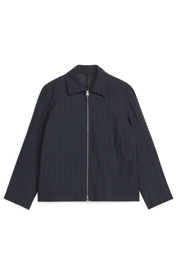 Seersucker Jacket - Blue