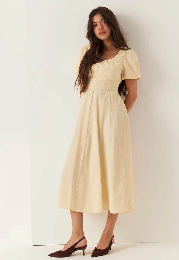 Seersucker Midi Dress
