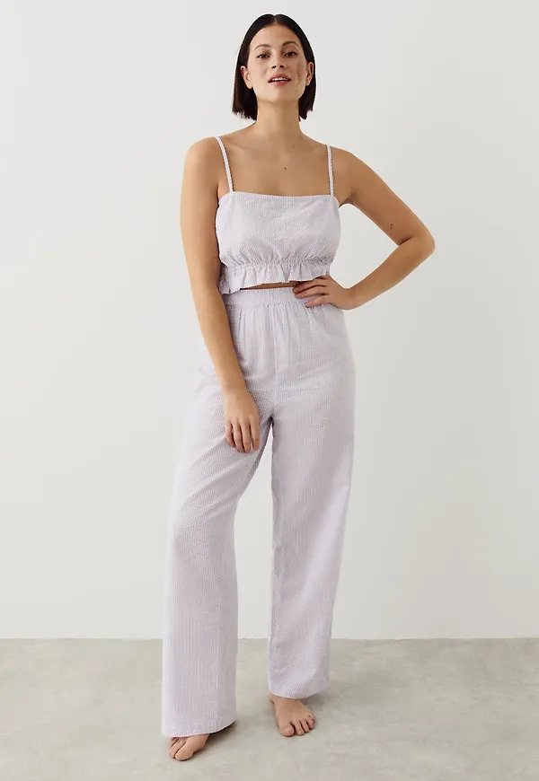 Seersucker pyjamas trousers