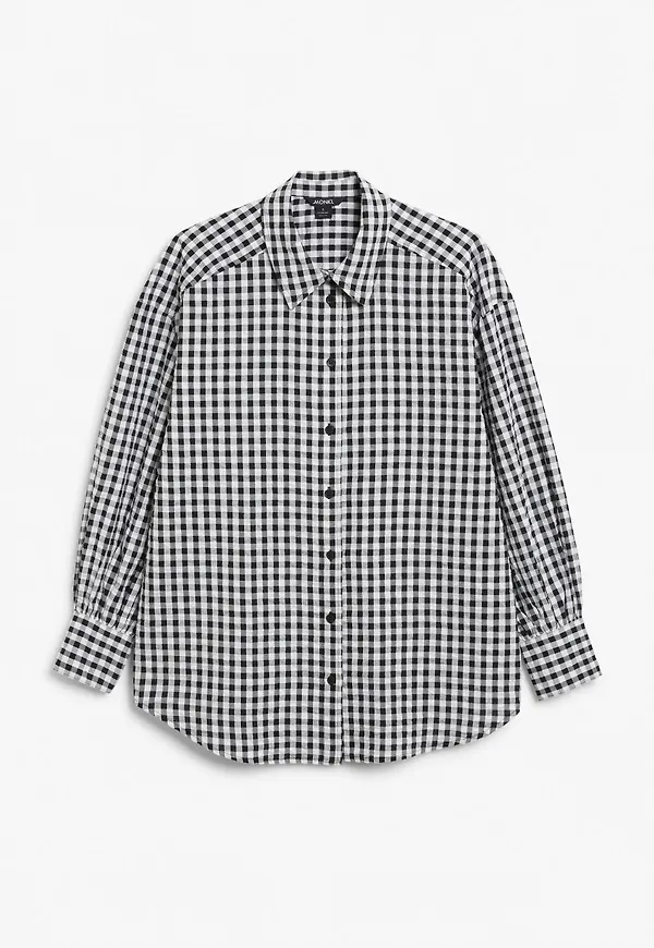 Seersucker shirt - Black