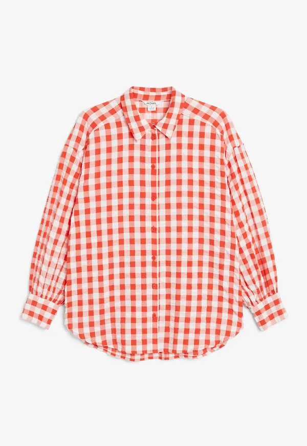 Seersucker shirt - Orange