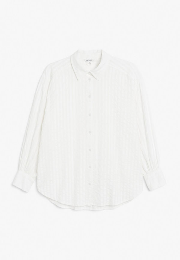 Seersucker shirt - White