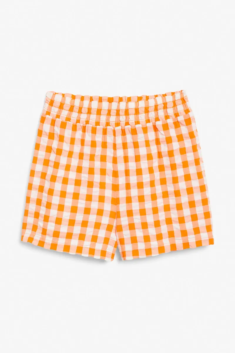 Seersucker shorts - Orange