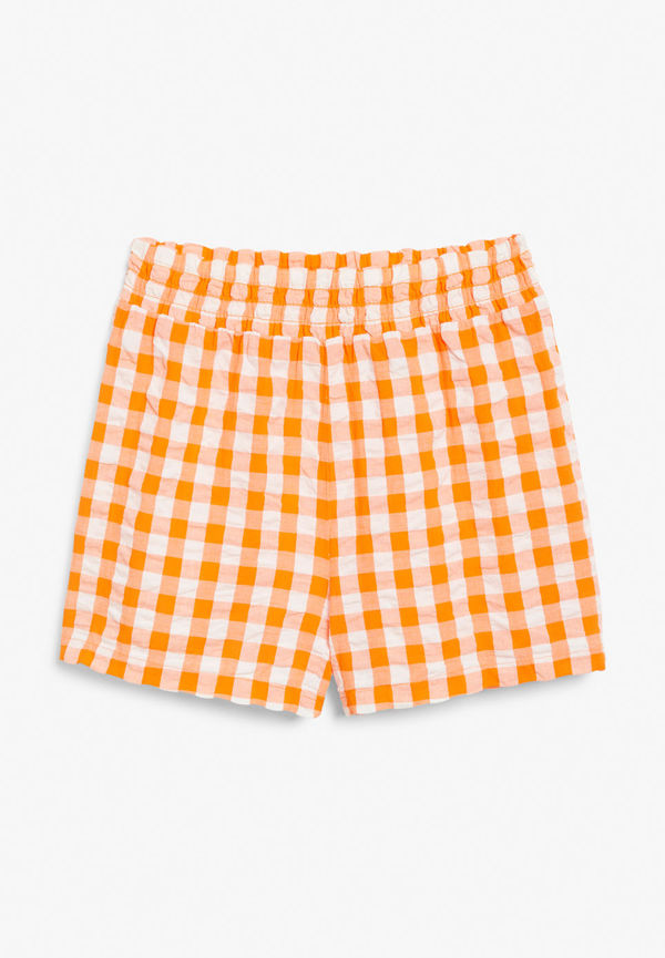 Seersucker shorts - Orange